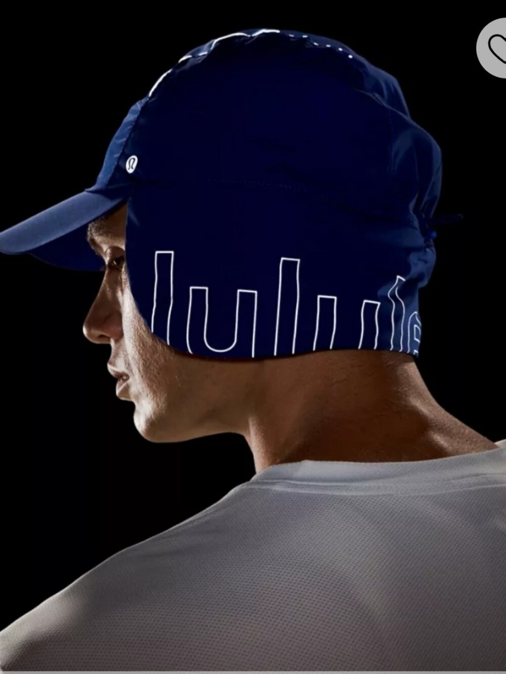 Lululemon Insulated Ear Flap Running Hat Blue White L/XL Unisex